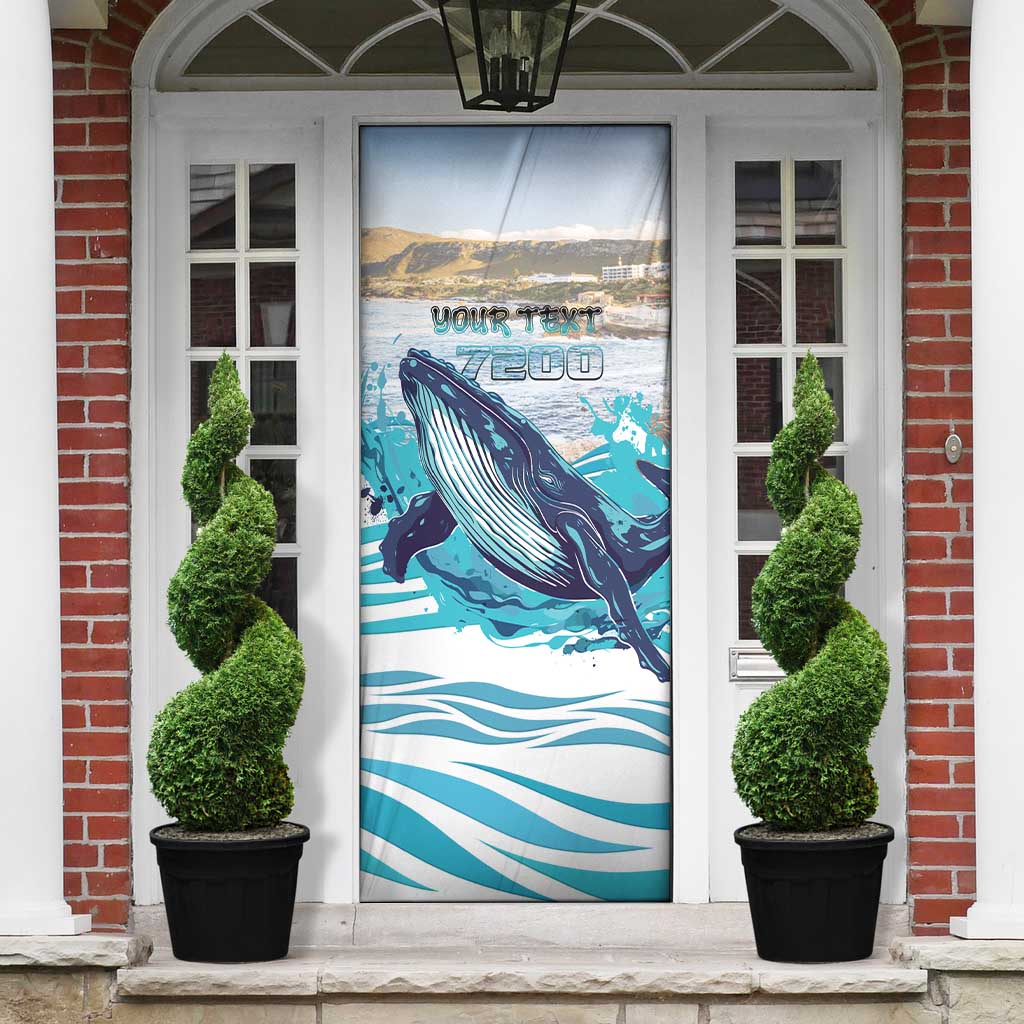 Personalized South Africa Whale Door Cover Hermanus Fest