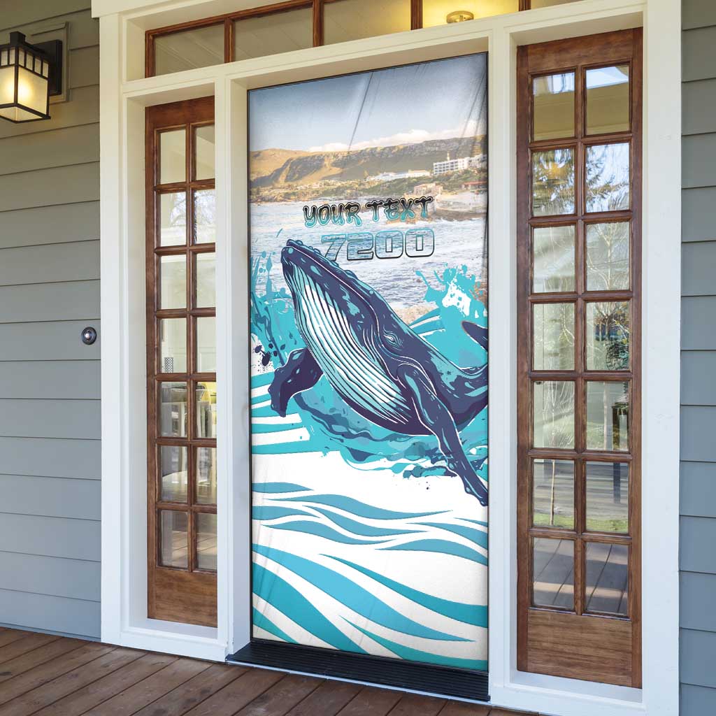 Personalized South Africa Whale Door Cover Hermanus Fest