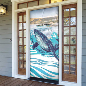 Personalized South Africa Whale Door Cover Hermanus Fest