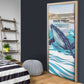 Personalized South Africa Whale Door Cover Hermanus Fest