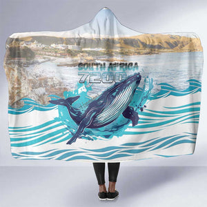 South Africa Whale Hermanus Fest Hooded Blanket - African Pride