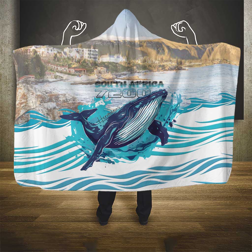 South Africa Whale Hermanus Fest Hooded Blanket - African Pride