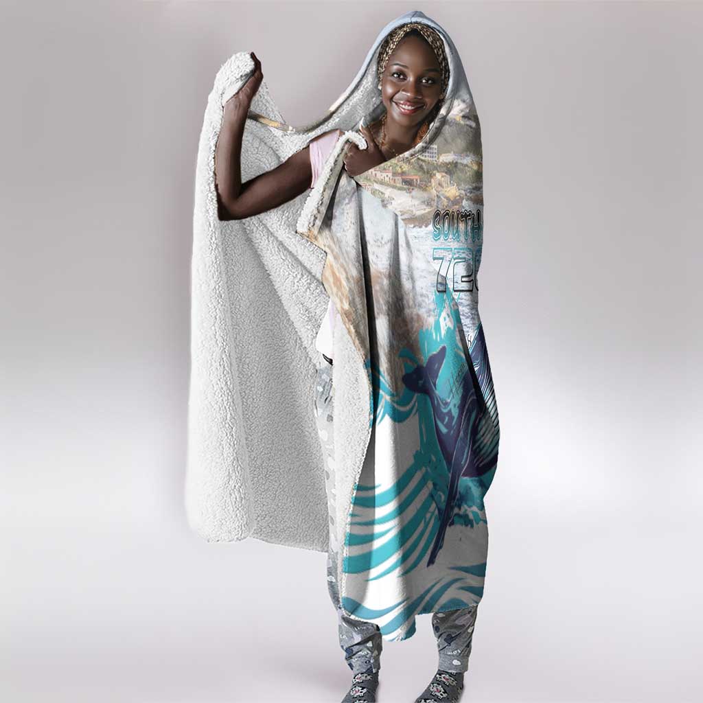 South Africa Whale Hermanus Fest Hooded Blanket - African Pride