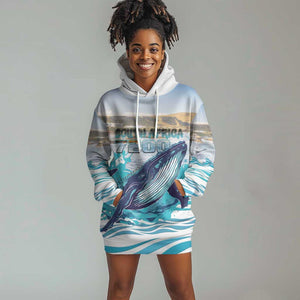 Personalized South Africa Whale Hermanus Fest Hoodie Dress - African Pride