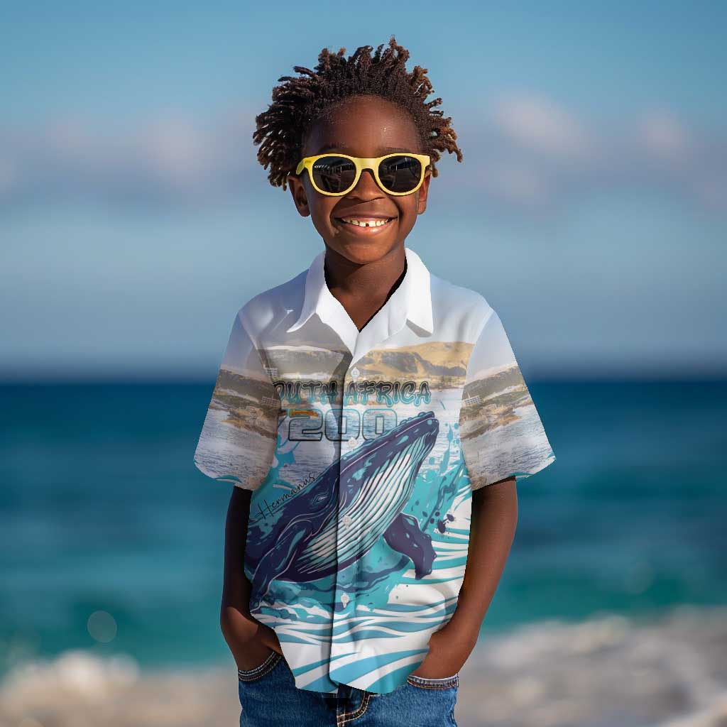 Personalized South Africa Whale Hermanus Fest Kid Hawaiian Shirt - African Pride
