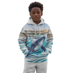 Personalized South Africa Whale Hermanus Fest Kid Hoodie - African Pride