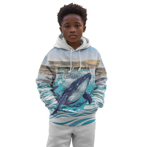 Personalized South Africa Whale Hermanus Fest Kid Hoodie - African Pride