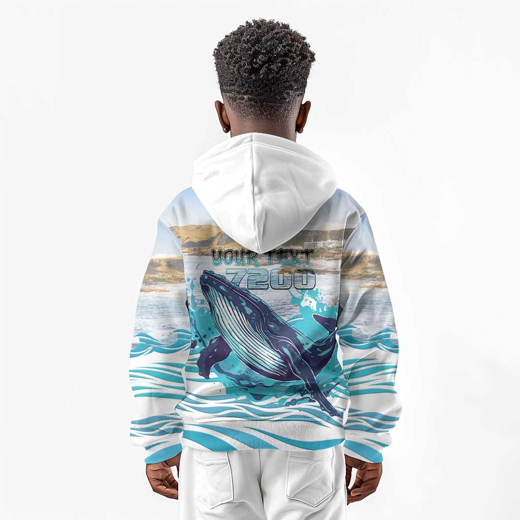 Personalized South Africa Whale Hermanus Fest Kid Hoodie - African Pride