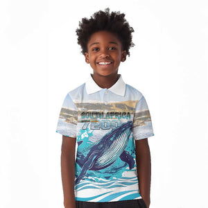Personalized South Africa Whale Hermanus Fest Kid Polo Shirt - African Pride