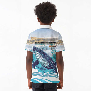 Personalized South Africa Whale Hermanus Fest Kid Polo Shirt - African Pride