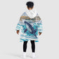 Personalized South Africa Whale Hermanus Fest Kid Wearable Blanket Hoodie - African Pride