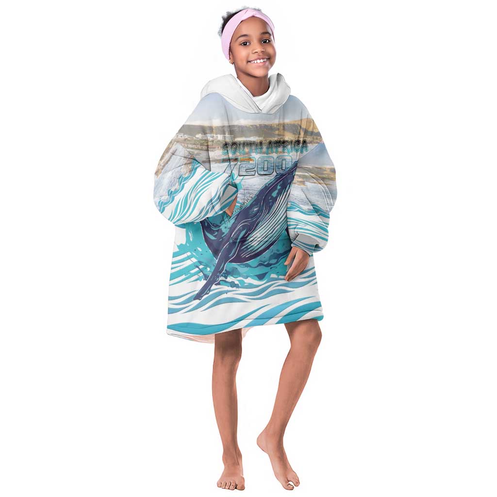 Personalized South Africa Whale Hermanus Fest Kid Wearable Blanket Hoodie - African Pride
