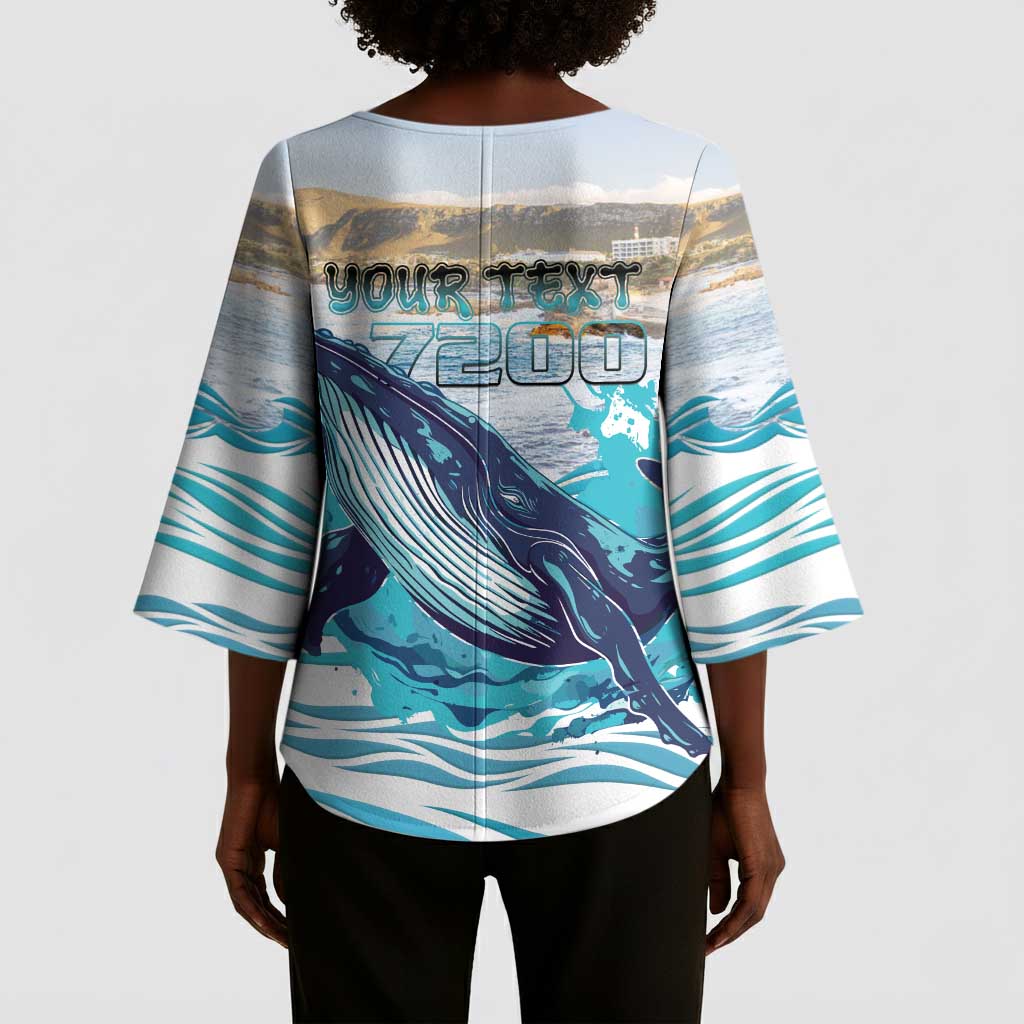 Personalized South Africa Whale Kimono Sleeve Blouse Hermanus Fest