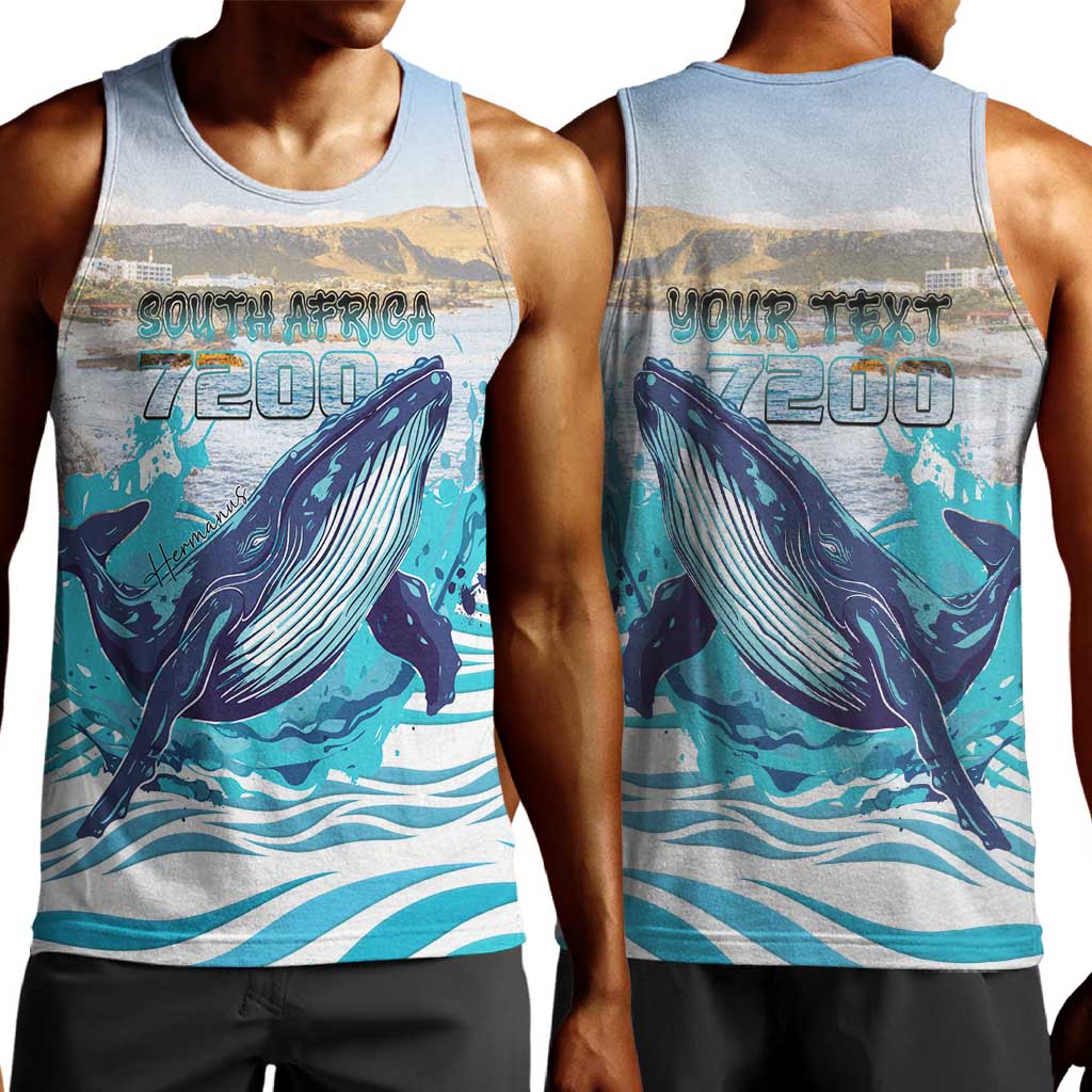 Personalized South Africa Whale Hermanus Fest Men Tank Top - African Pride
