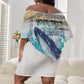 Personalized South Africa Whale Hermanus Fest Off Shoulder Short Dress - African Pride
