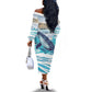 Personalized South Africa Whale Hermanus Fest Off The Shoulder Long Sleeve Dress - African Pride