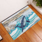 South Africa Whale Hermanus Fest Rubber Doormat - African Pride