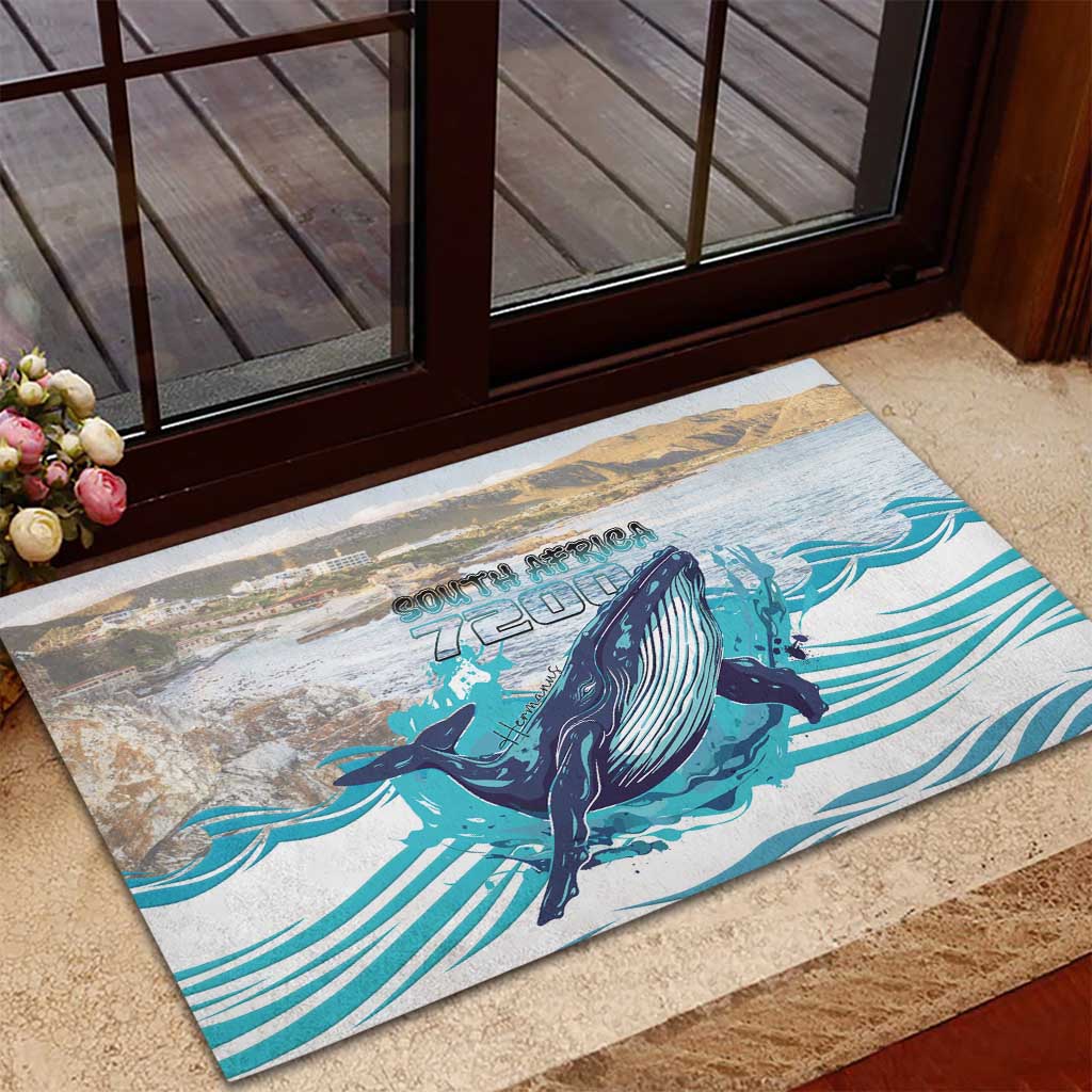 South Africa Whale Hermanus Fest Rubber Doormat - African Pride
