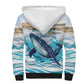 Personalized South Africa Whale Hermanus Fest Sherpa Hoodie - African Pride