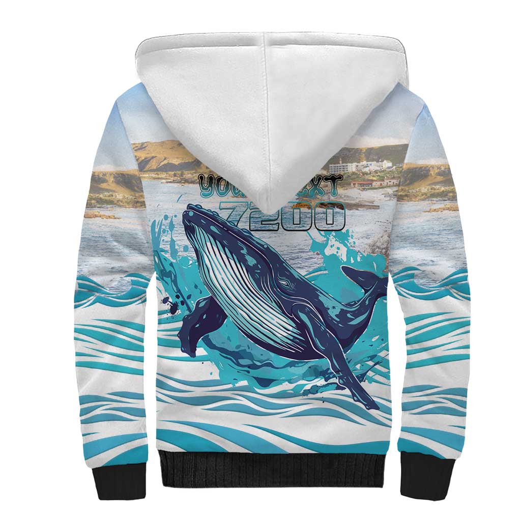 Personalized South Africa Whale Hermanus Fest Sherpa Hoodie - African Pride