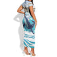 Personalized South Africa Whale Hermanus Fest Short Sleeve Bodycon Dress - African Pride