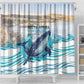 South Africa Whale Hermanus Fest Shower Curtain - African Pride