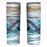 Personalized South Africa Whale Hermanus Fest Skinny Tumbler - African Pride