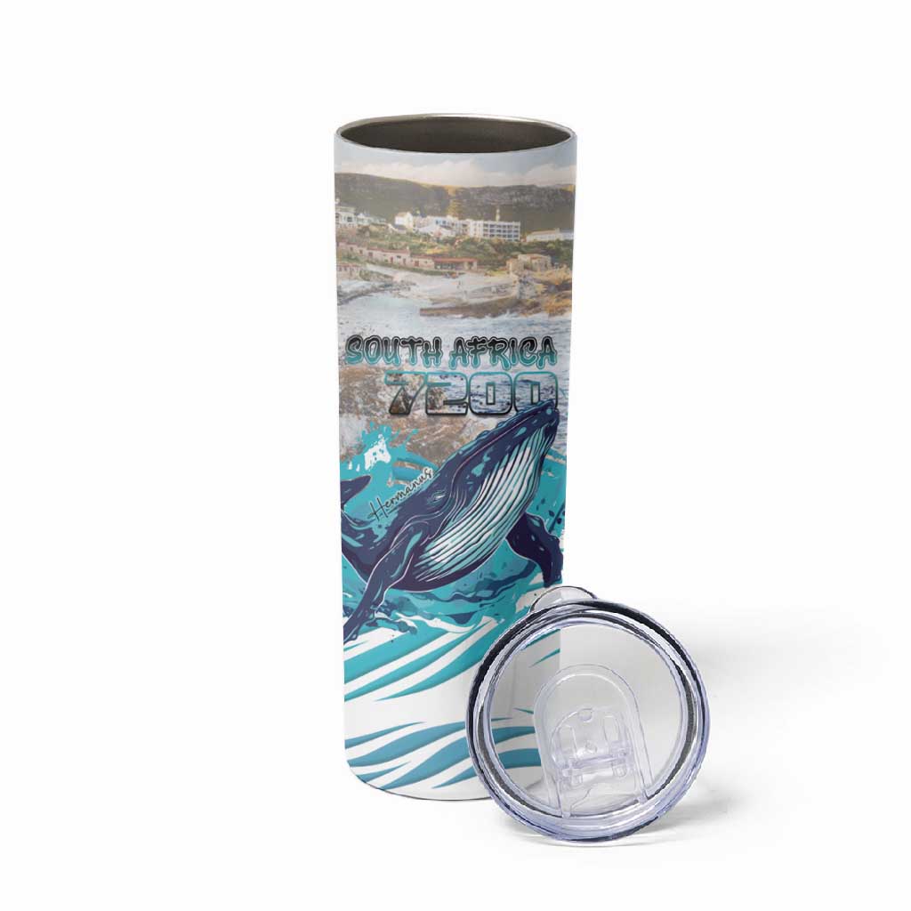 Personalized South Africa Whale Hermanus Fest Skinny Tumbler - African Pride