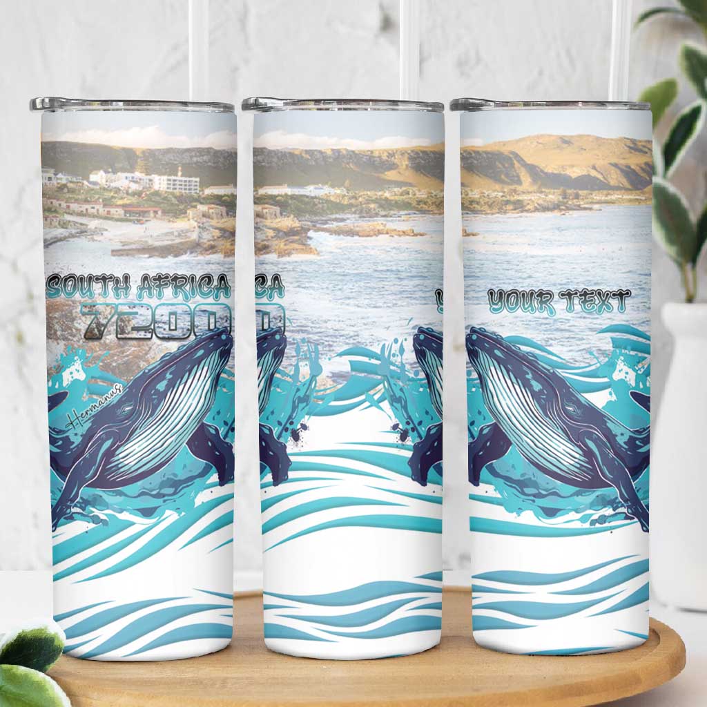 Personalized South Africa Whale Hermanus Fest Skinny Tumbler - African Pride