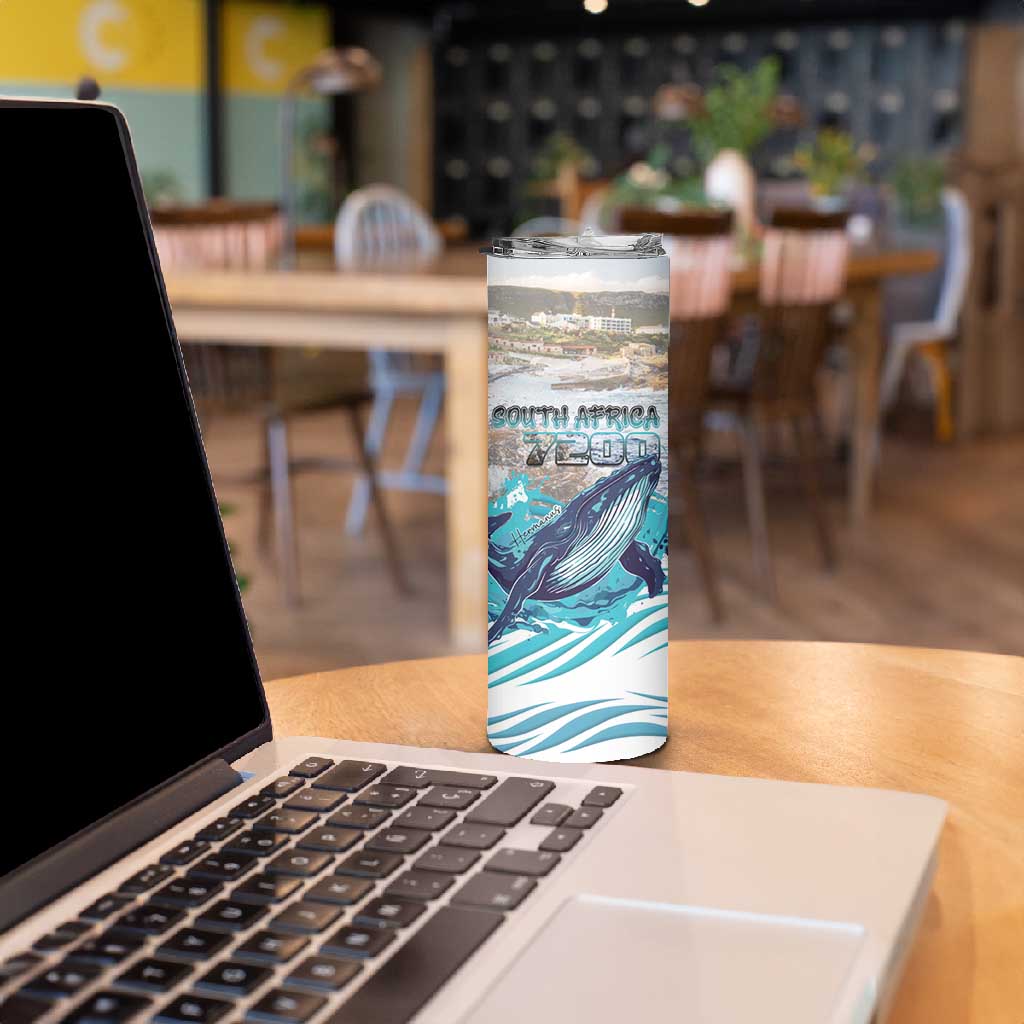 Personalized South Africa Whale Hermanus Fest Skinny Tumbler - African Pride