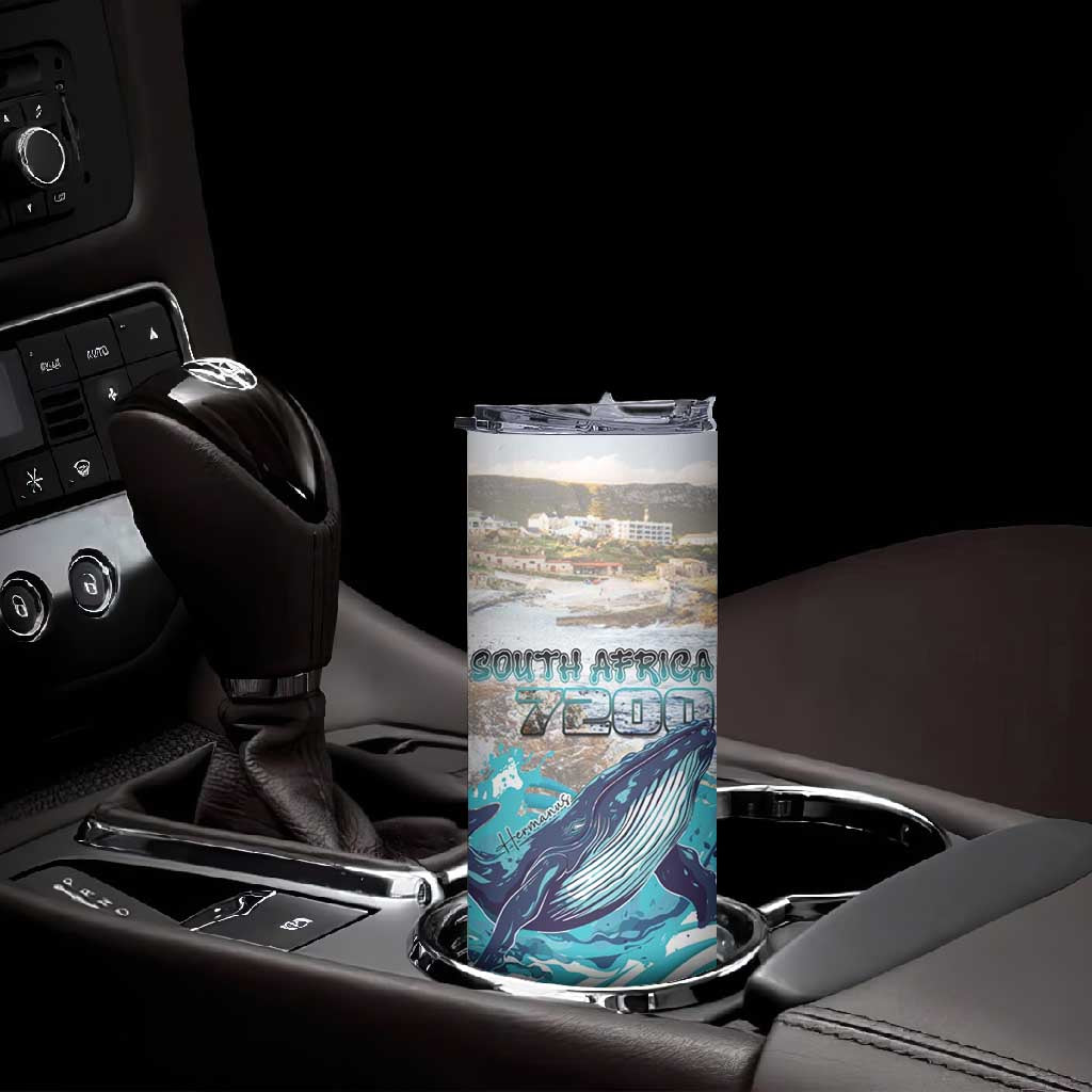 Personalized South Africa Whale Hermanus Fest Skinny Tumbler - African Pride