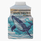 Personalized South Africa Whale Sleeveless Puffer Jacket Hermanus Fest