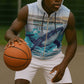 Personalized South Africa Whale Hermanus Fest Sleeveless Zip Hoodie - African Pride