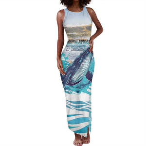 Personalized South Africa Whale Hermanus Fest Tank Maxi Dress - African Pride