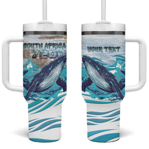 Personalized South Africa Whale Hermanus Fest Tumbler With Handle - African Pride