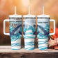 Personalized South Africa Whale Hermanus Fest Tumbler With Handle - African Pride