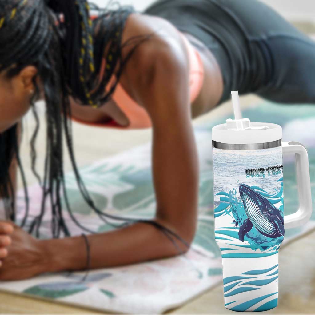 Personalized South Africa Whale Hermanus Fest Tumbler With Handle - African Pride