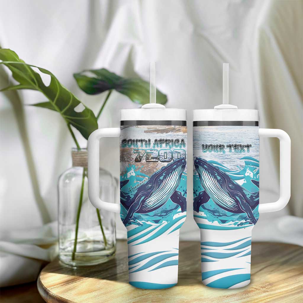 Personalized South Africa Whale Hermanus Fest Tumbler With Handle - African Pride