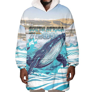 Personalized South Africa Whale Hermanus Fest Wearable Blanket Hoodie - African Pride
