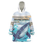 Personalized South Africa Whale Hermanus Fest Wearable Blanket Hoodie - African Pride