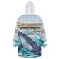 Personalized South Africa Whale Hermanus Fest Wearable Blanket Hoodie - African Pride