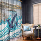 South Africa Whale Hermanus Fest Window Curtain - African Pride