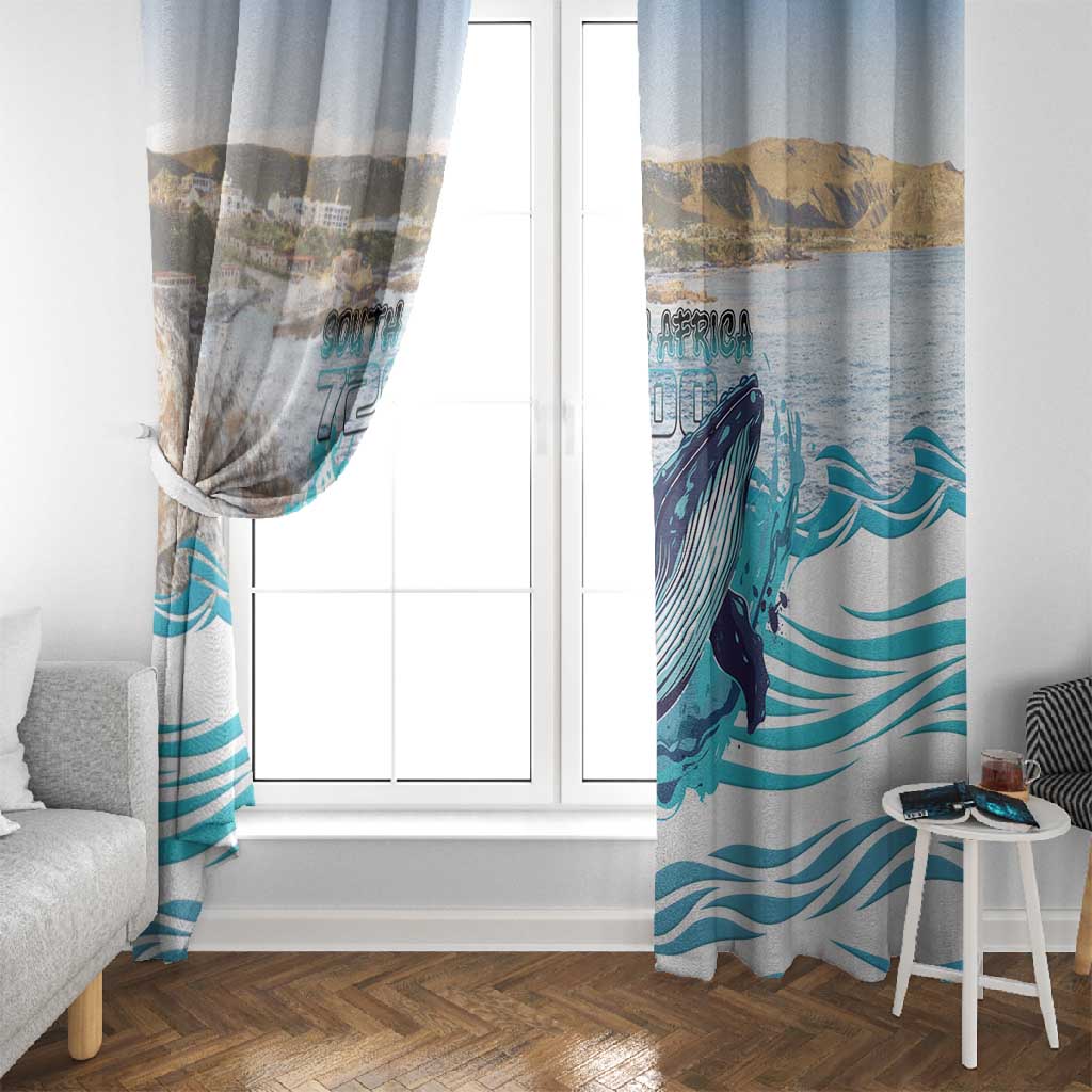 South Africa Whale Hermanus Fest Window Curtain - African Pride