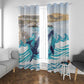 South Africa Whale Hermanus Fest Window Curtain - African Pride