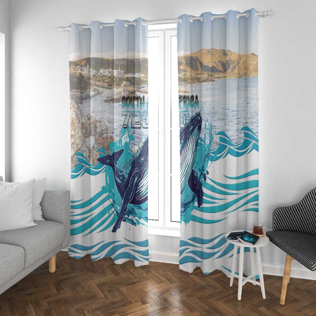 South Africa Whale Hermanus Fest Window Curtain - African Pride