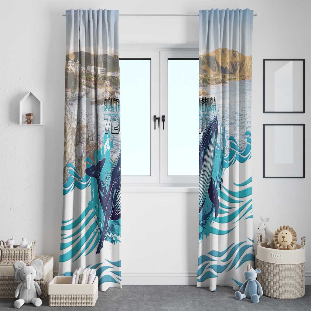 South Africa Whale Hermanus Fest Window Curtain - African Pride