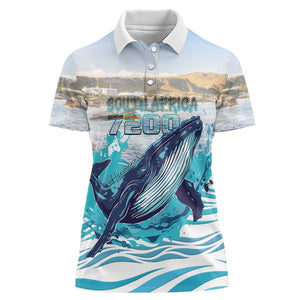 Personalized South Africa Whale Hermanus Fest Women Polo Shirt - African Pride