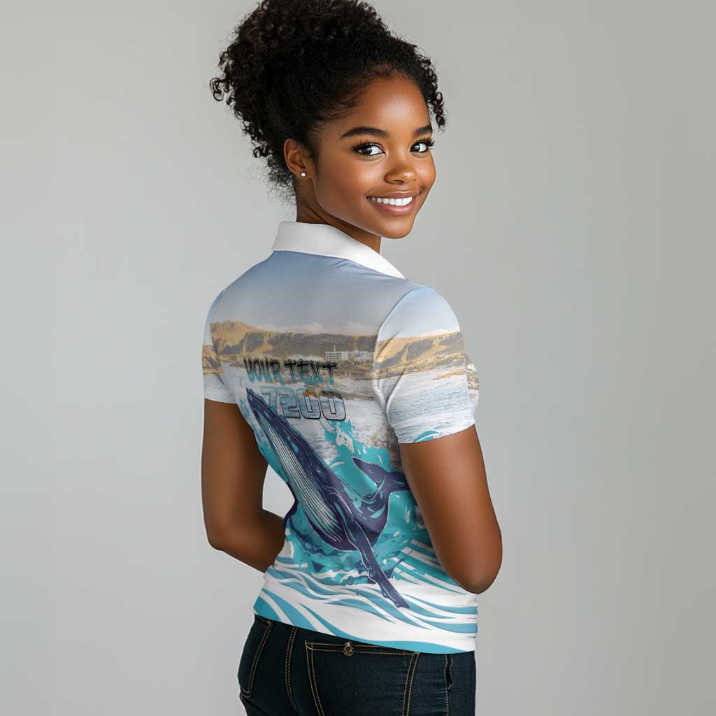 Personalized South Africa Whale Hermanus Fest Women Polo Shirt - African Pride