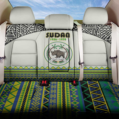 Sudan Back Car Seat Cover Coat Of Arms 1956-1970 With African Pattern - African Pride