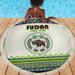Sudan Beach Blanket Coat Of Arms 1956-1970 With African Pattern - African Pride